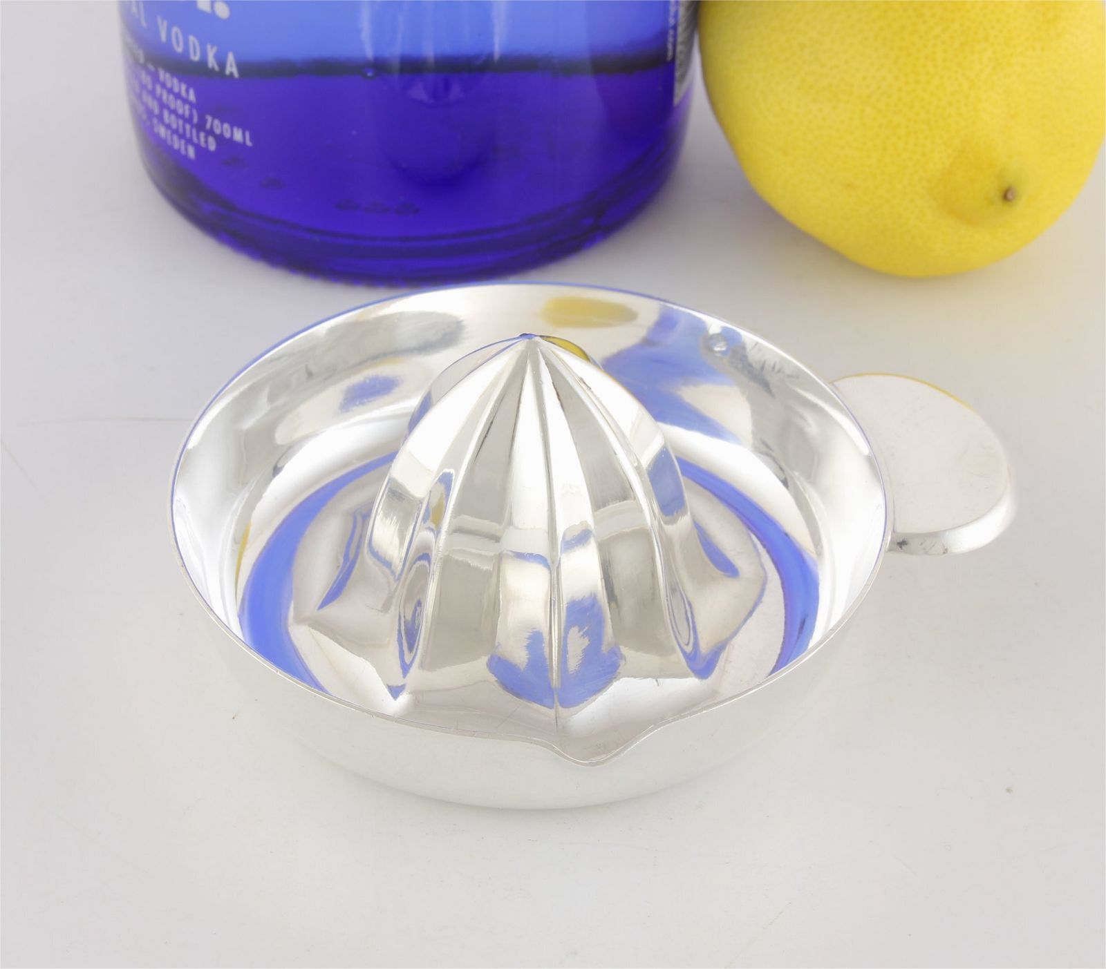French Solid Silver Christofle Lemon Squeezer. Art Deco Citrus Press. photo furniture