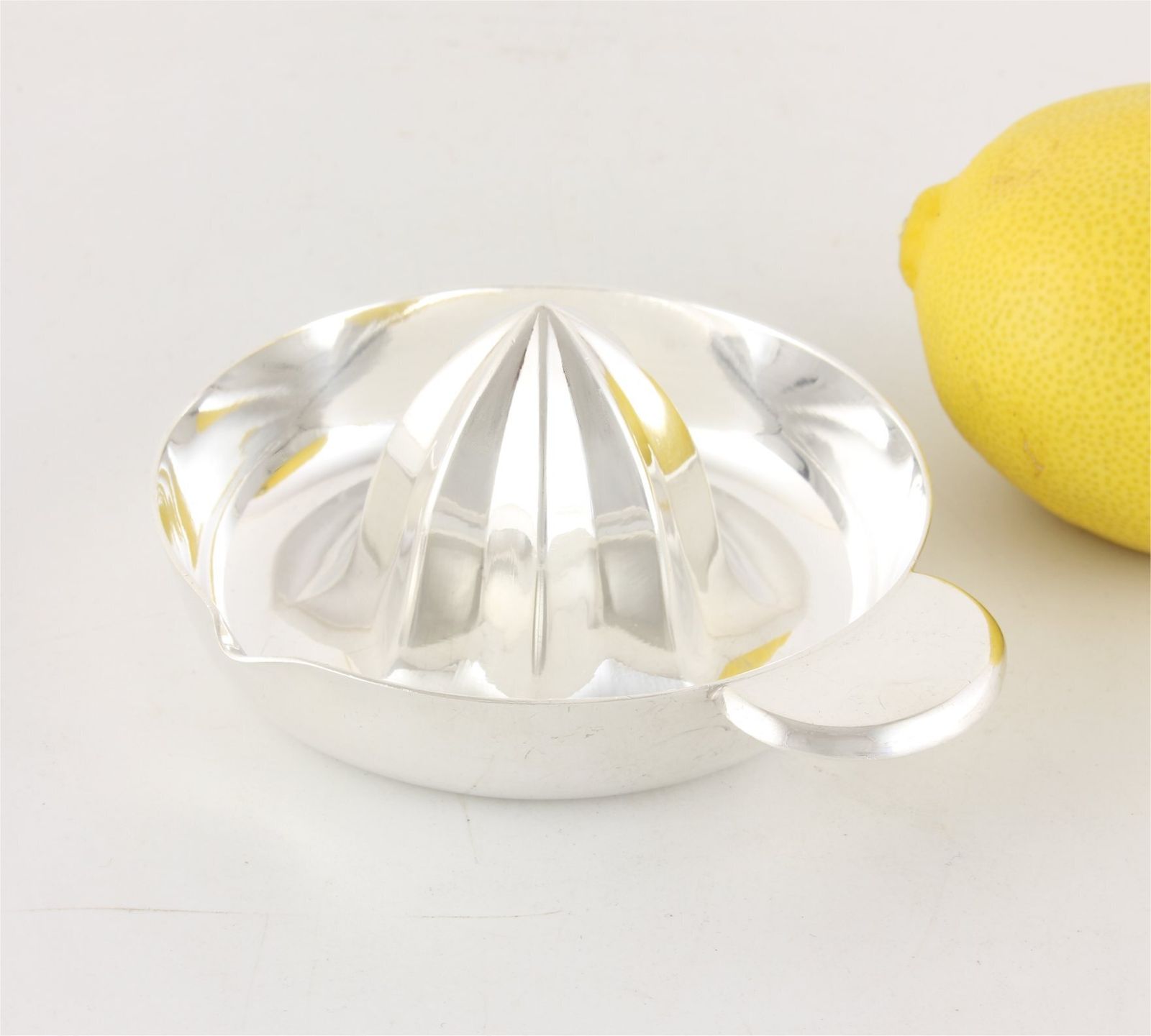 French Solid Silver Christofle Lemon Squeezer. Art Deco Citrus Press. photo vinterior