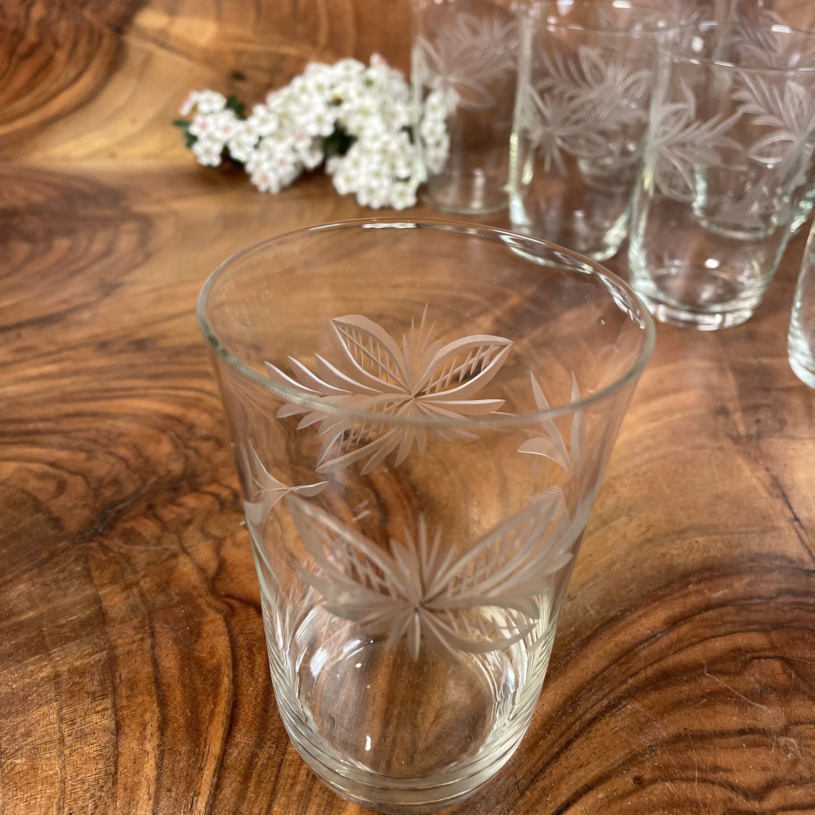 Set Of 12 French Glass Tumblers photo Home Decor