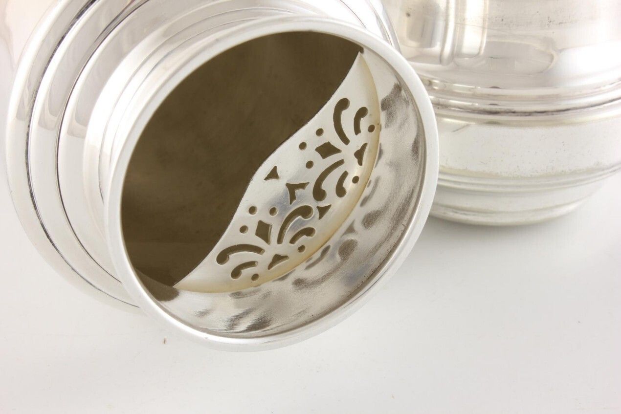 Mixit Recipe Cocktail Shaker. Art Deco Silver Plate Charles Green Co Mixer. photo Home Decor