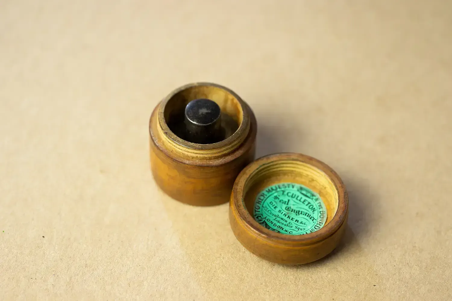 T. Culleton Seal In Turned Box – Possibly George 6th Earl Of Coventry photo Home Decor