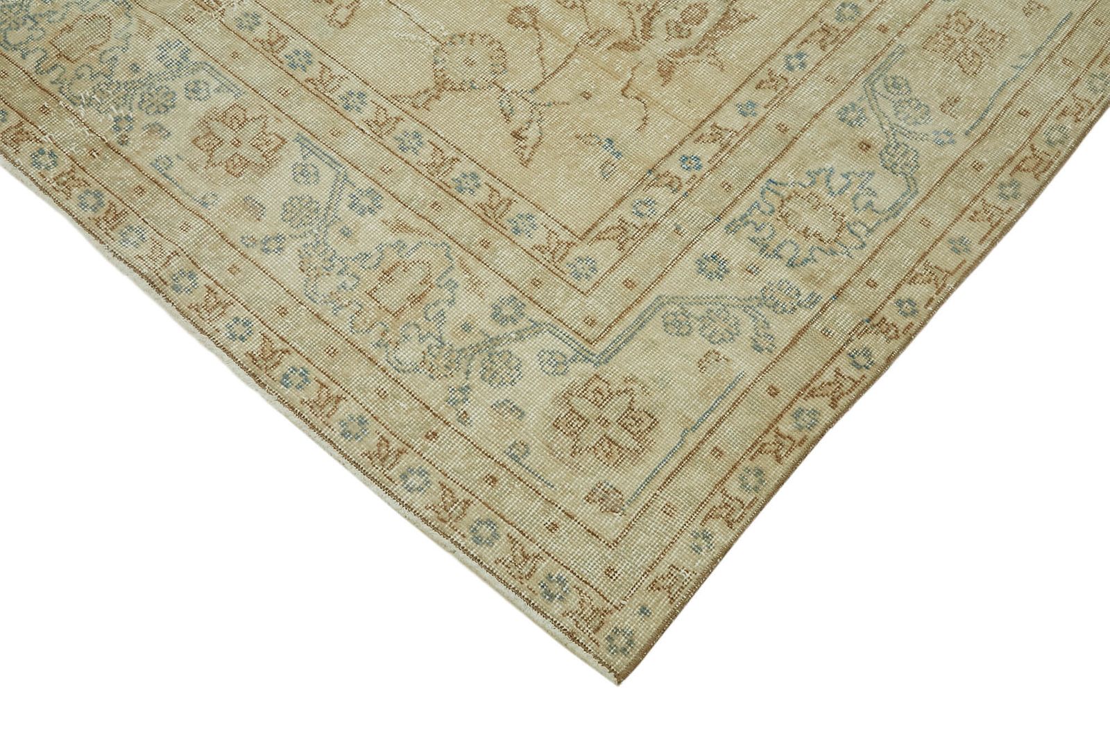 6x10 Beige Turkish Vintage Area Rug   46062 photo Textiles