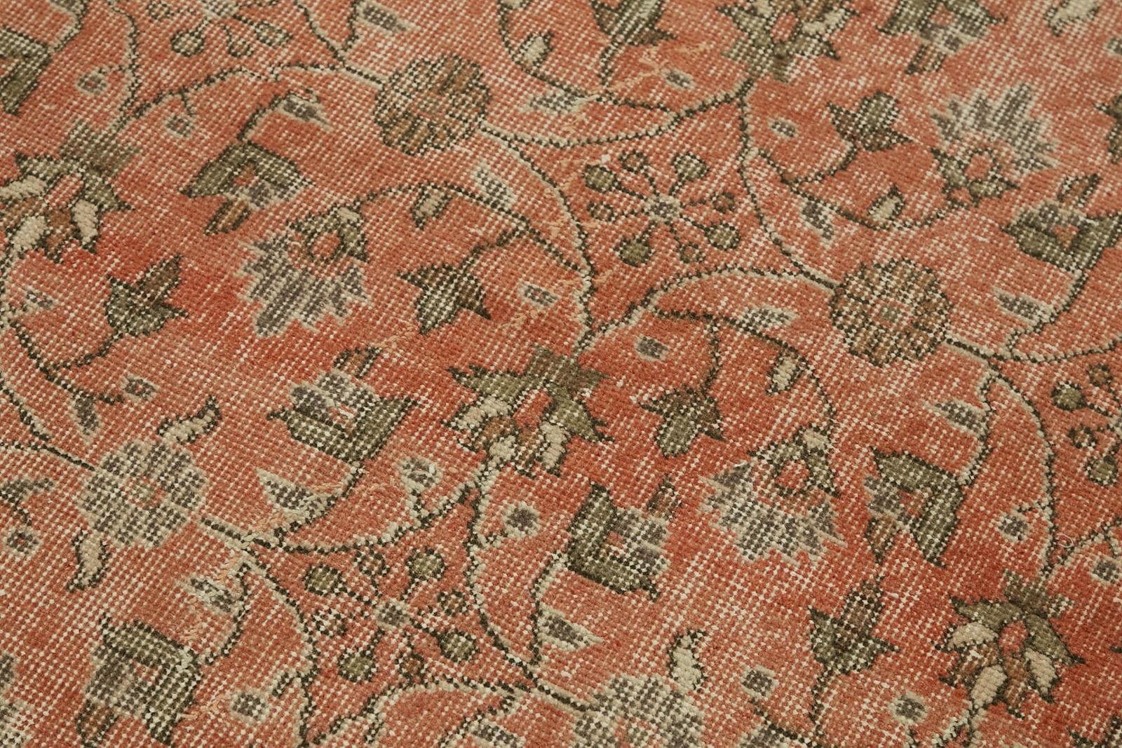 3x7 Orange Turkish Vintage Area Rug   45912 photo 237.0