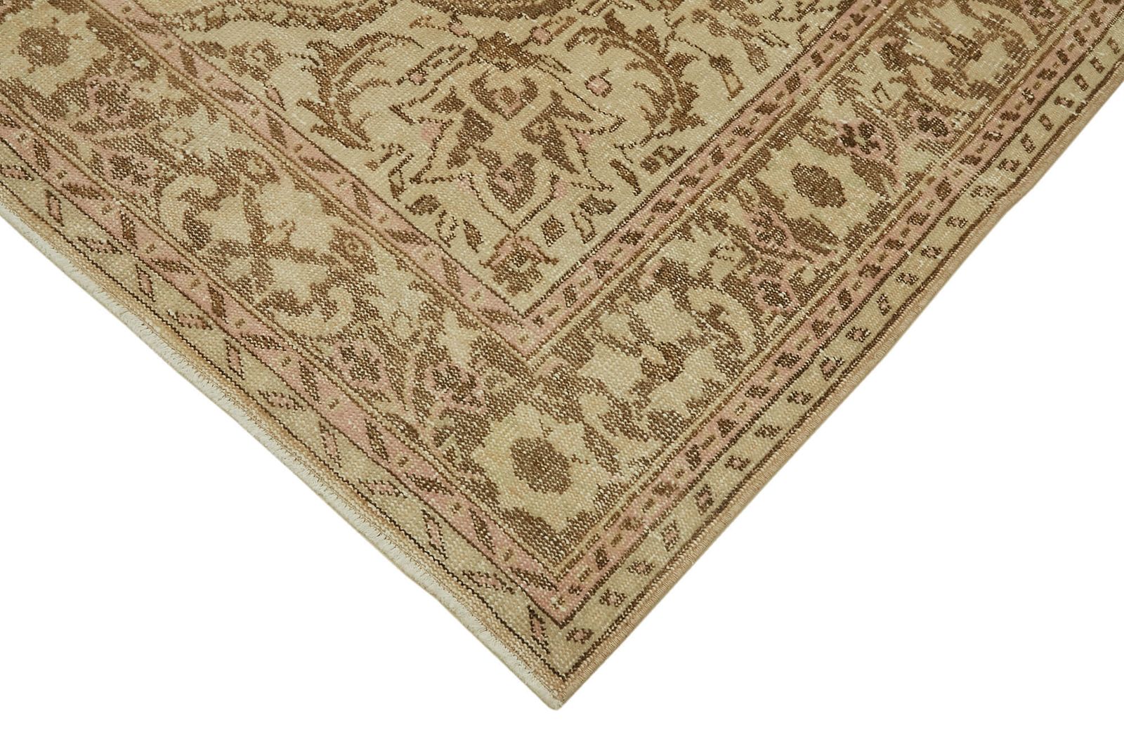 6x10 Beige Turkish Vintage Area Rug photo Textiles