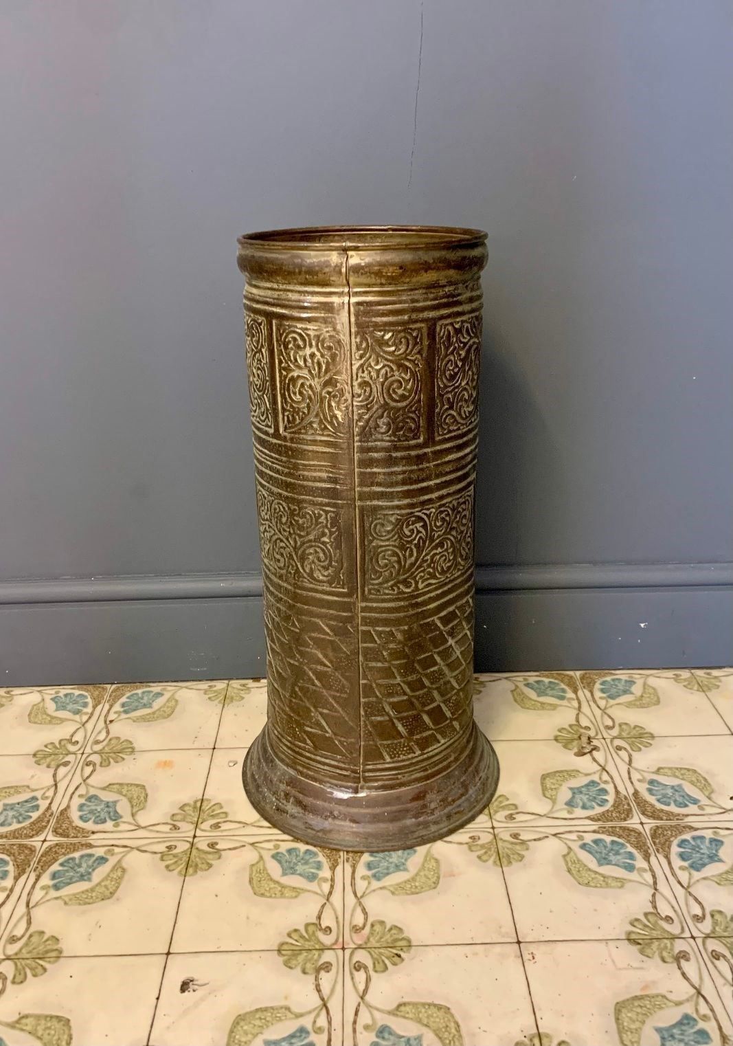 Brass Umbrella / Stick Stand, 1800s photo Home Decor