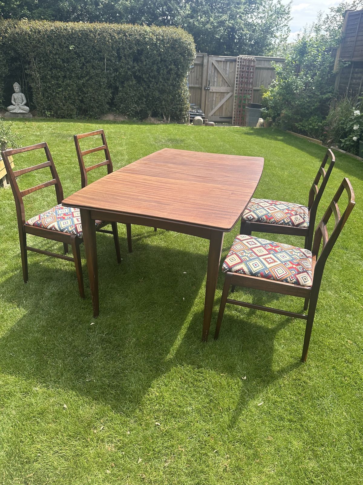 1960s Period Teak/Afromosia Extendable Dining Table And Four Chairs