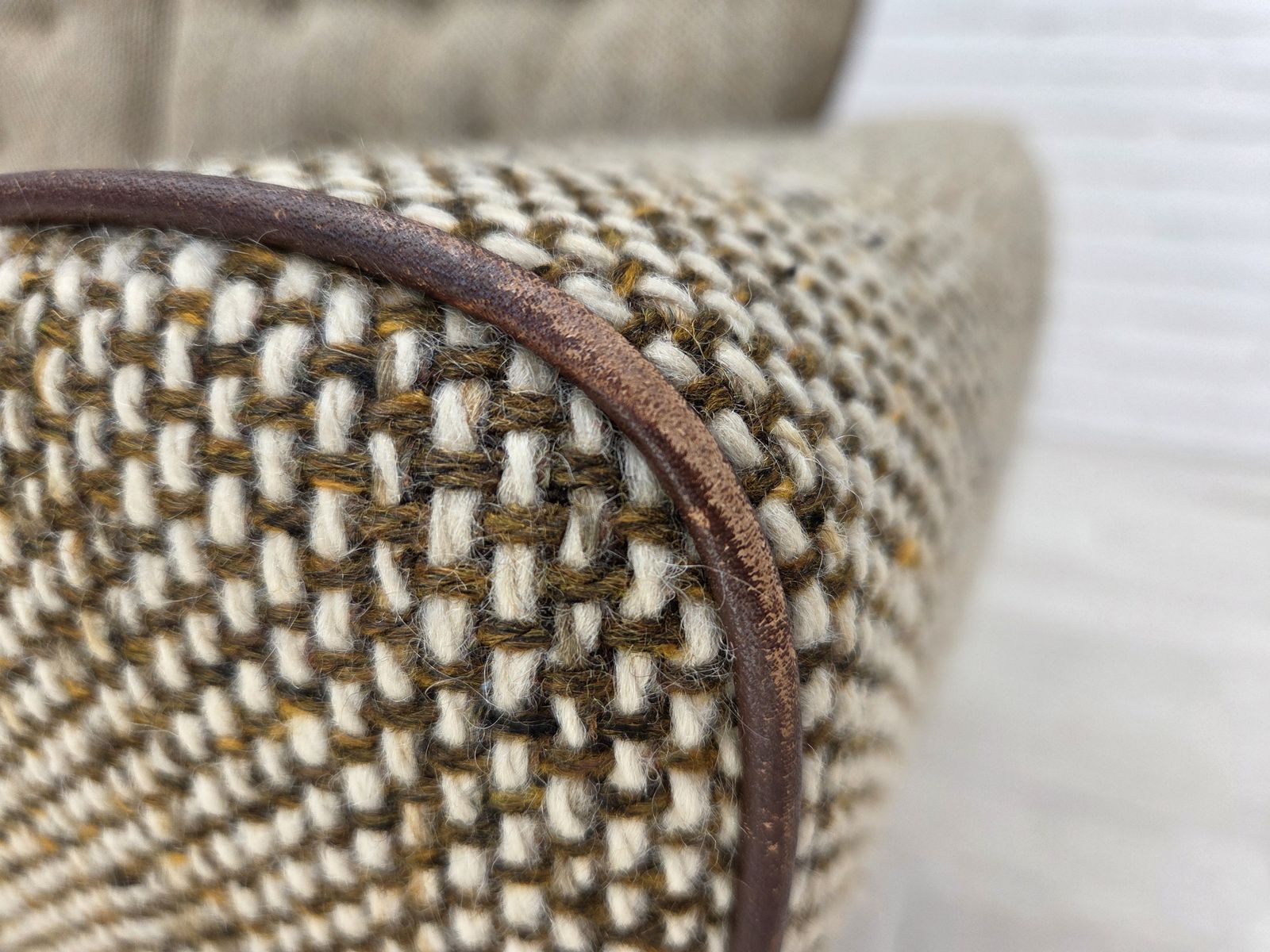 1970s, Danish 2 Seater Sofa, Original Condition, Furniture Wool, Bentwood. photo furniture