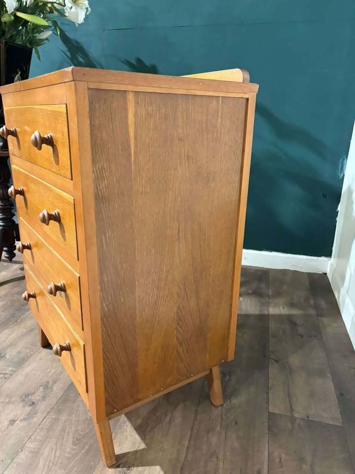 Furniture Mid Century Four Drawer Chest photo