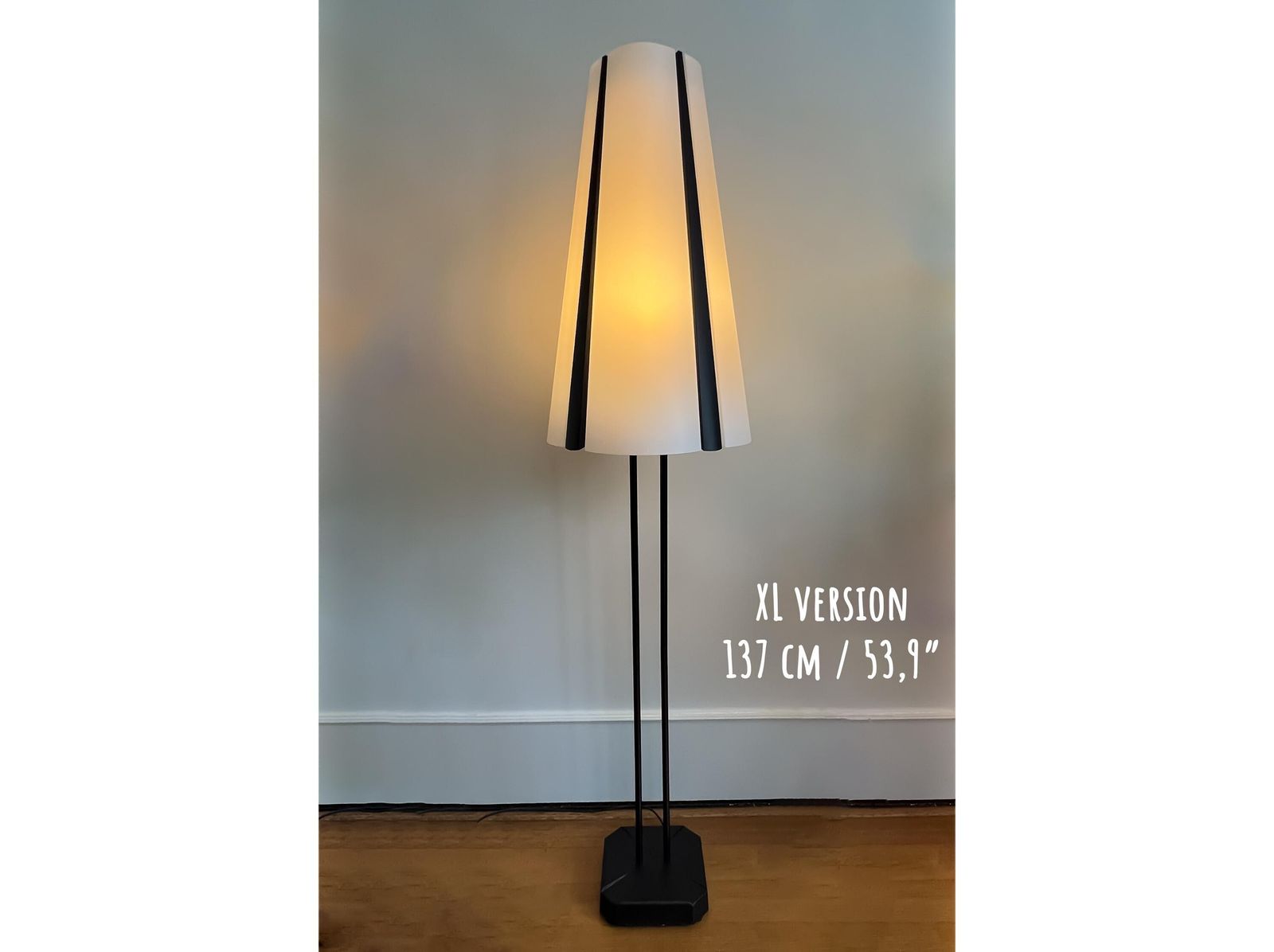 Vintage Ikea Xl Floor Lamp 'Vistofta'   Design By Gunner Jensen   Excellent Condition   Collector's Item   Scandinavian Design