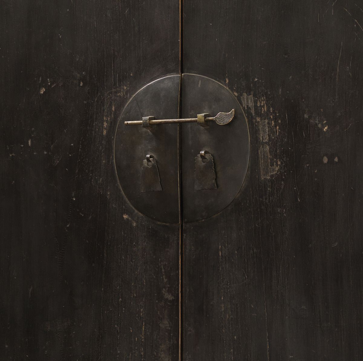Black Lacquer Elm Armoire photo buy
