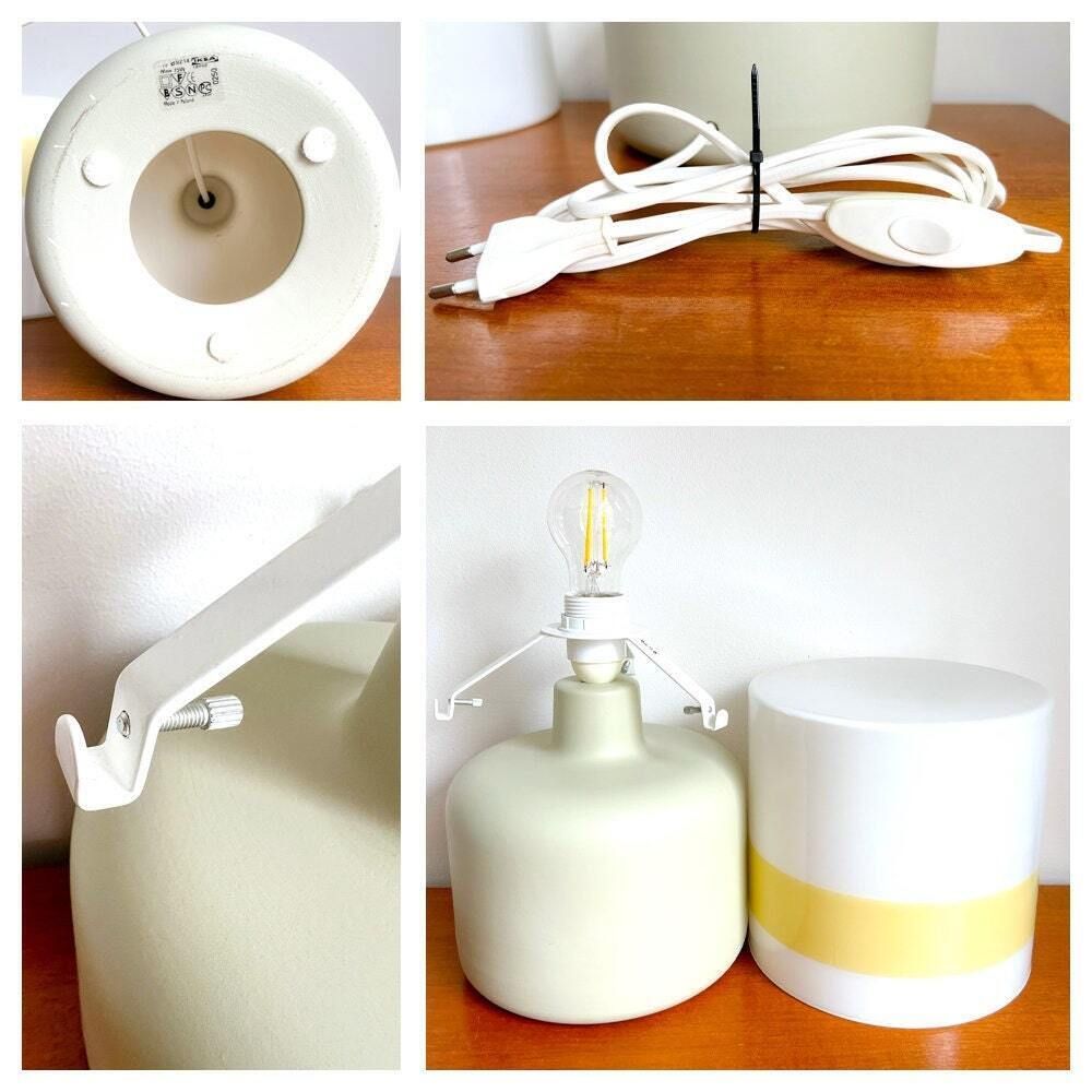 Very Rare Vintage Ikea Table Lamp 80/90s   Ceramic And Glass   Model B0214 photo buy