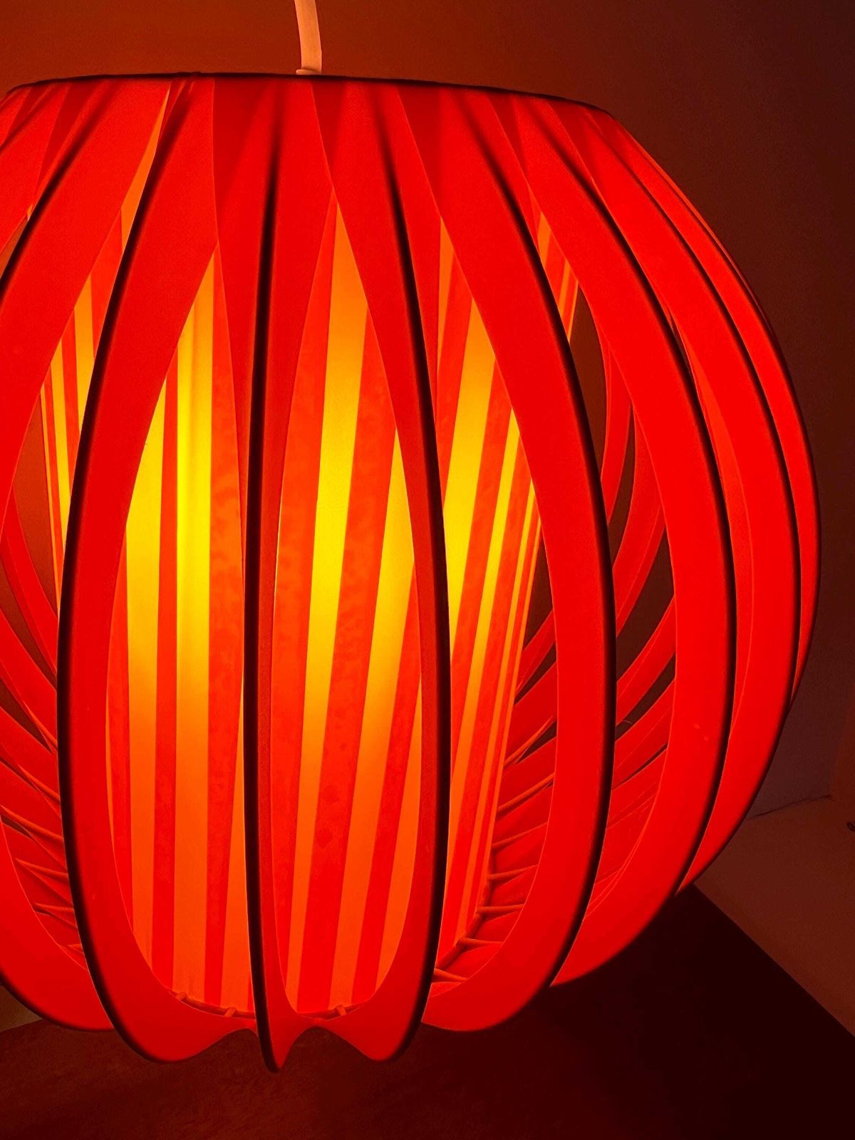 Vintage Hanglamp   Dutch Design   Oranje   Space Age   Pop Art photo vintage