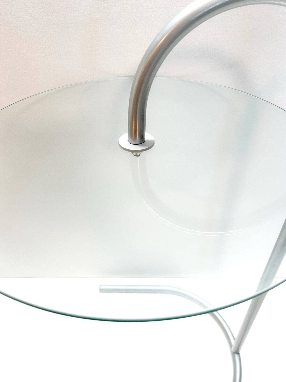 Vintage 'Ry' Glass Side Table, Ikea 80's Design photo vinterior