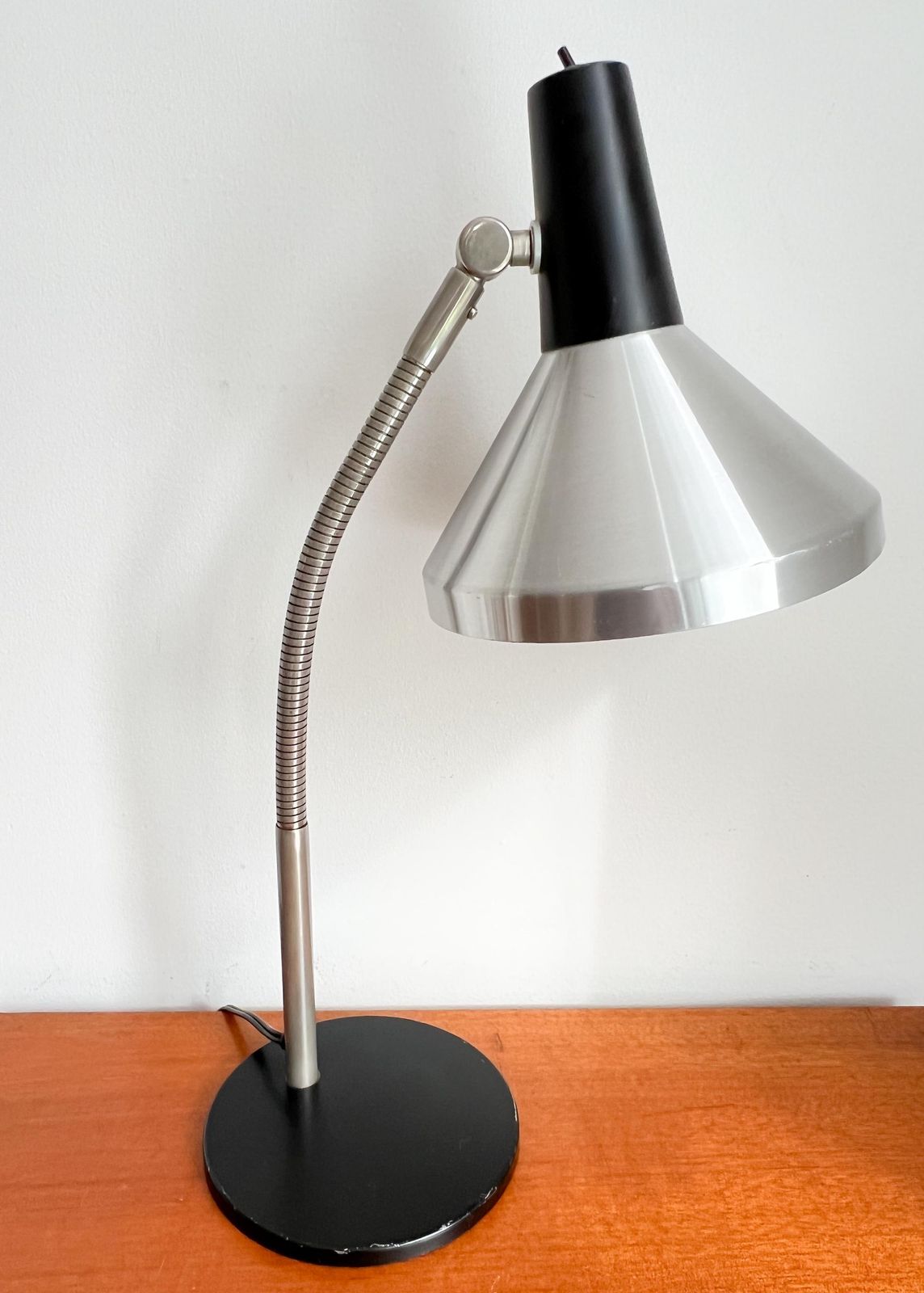 Vintage Hala Zeist Desk Lamp – Dutch Design By H. Busquet, 1967 – Model 751 – Black, Chrome – Mcm – Modern photo furniture