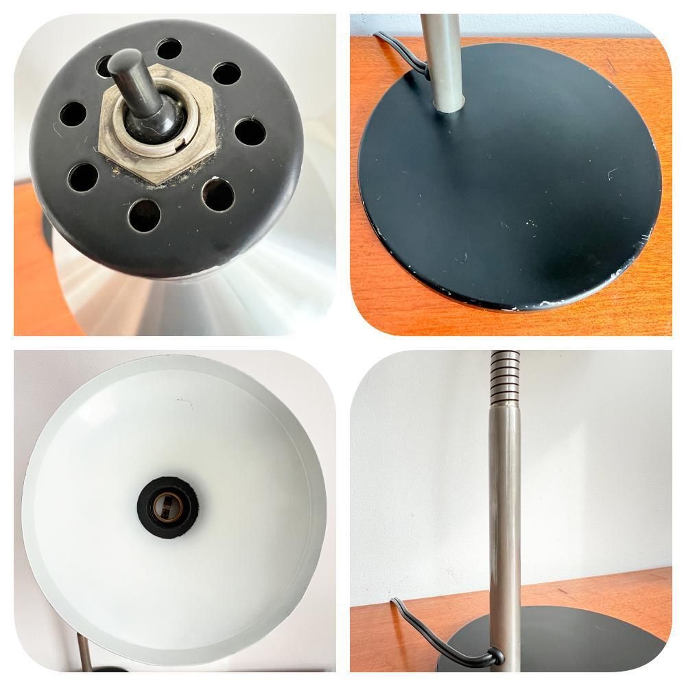 photo furniture Vintage Hala Zeist Desk Lamp – Dutch Design By H. Busquet, 1967 – Model 751 – Black, Chrome – Mcm – Modern