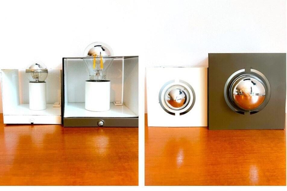 photo for sale Vintage Kubus Wandlamp Dutch Design   Zeldzame Vintage Vondst   Philips   Raak