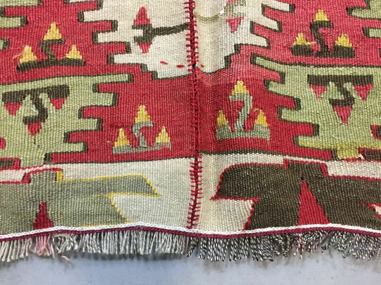 Antique Turkish Kilim Rug 413x127cm Runner Shabby Old Country Home Kelim photo Textiles