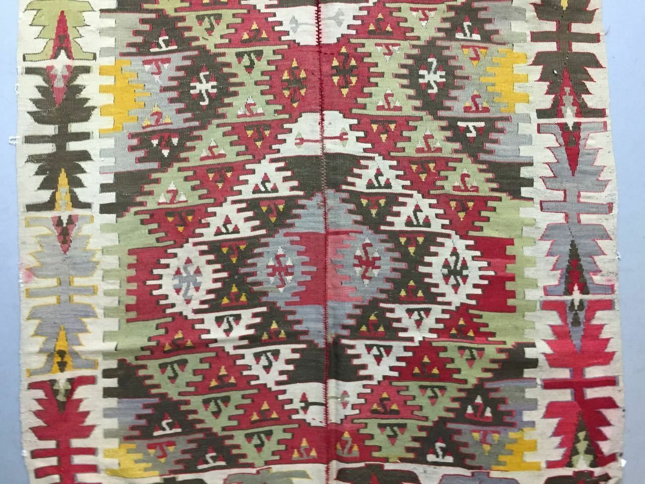 Antique Turkish Kilim Rug 413x127cm Runner Shabby Old Country Home Kelim photo 1100.0