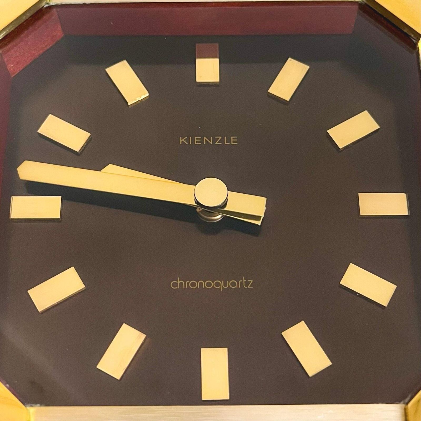 Collectors Item   Kienzle Chronoquartz Wall Clock   Wood (Teak)   Brass photo buy