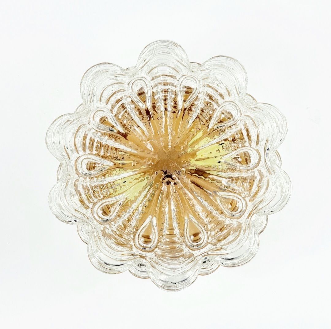 Large Mid Century Bubble Glass & Brass Ceiling Light By Helena Tynell For Limburg, Germany, 1960s photo for sale