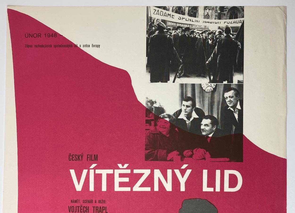 Original Film Poster, Victorious People, Unknown Artist, 1977, Genuine Czech Vintage Print photo 51.0