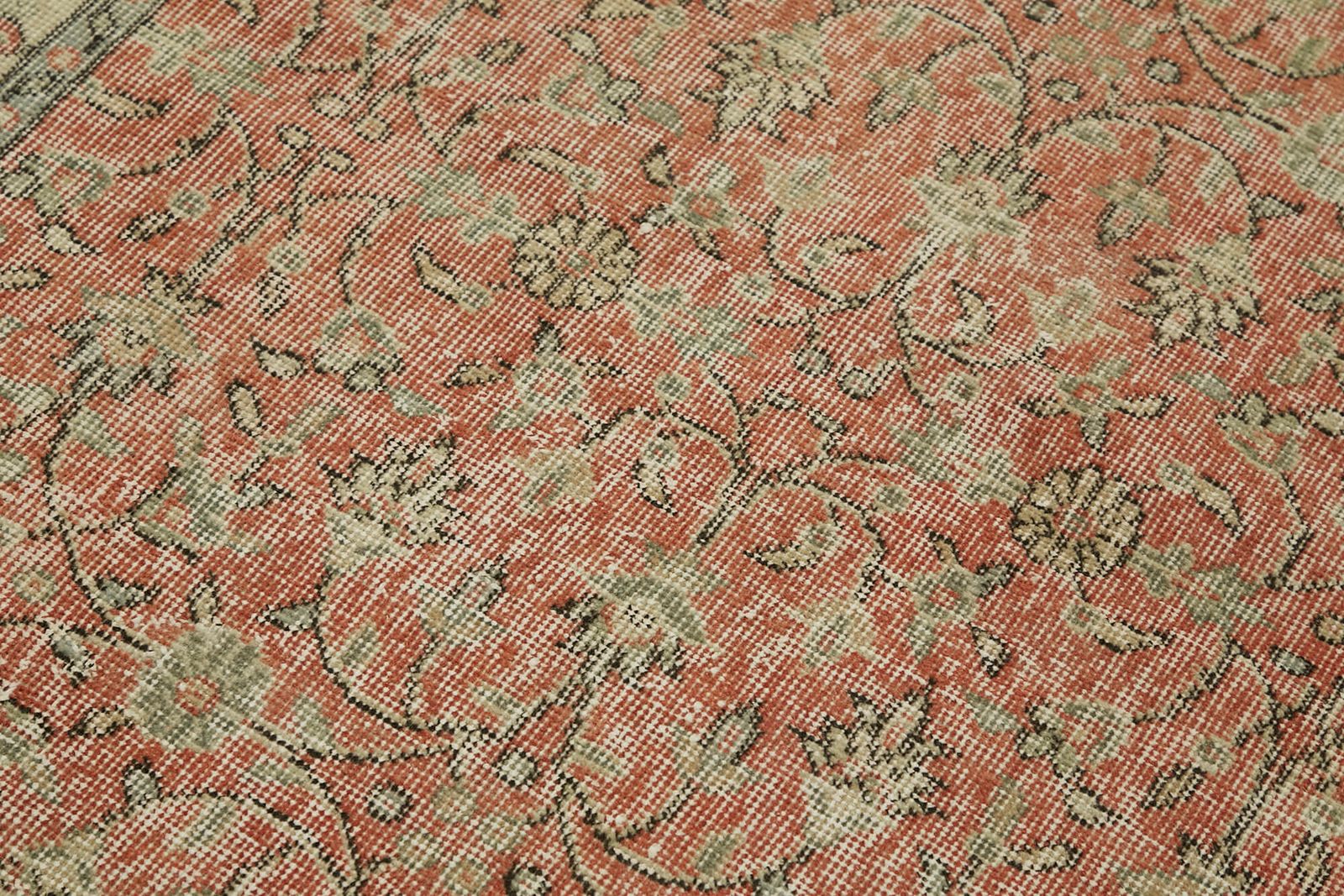 3x6 Beige Turkish Vintage Area Rug photo 225.0