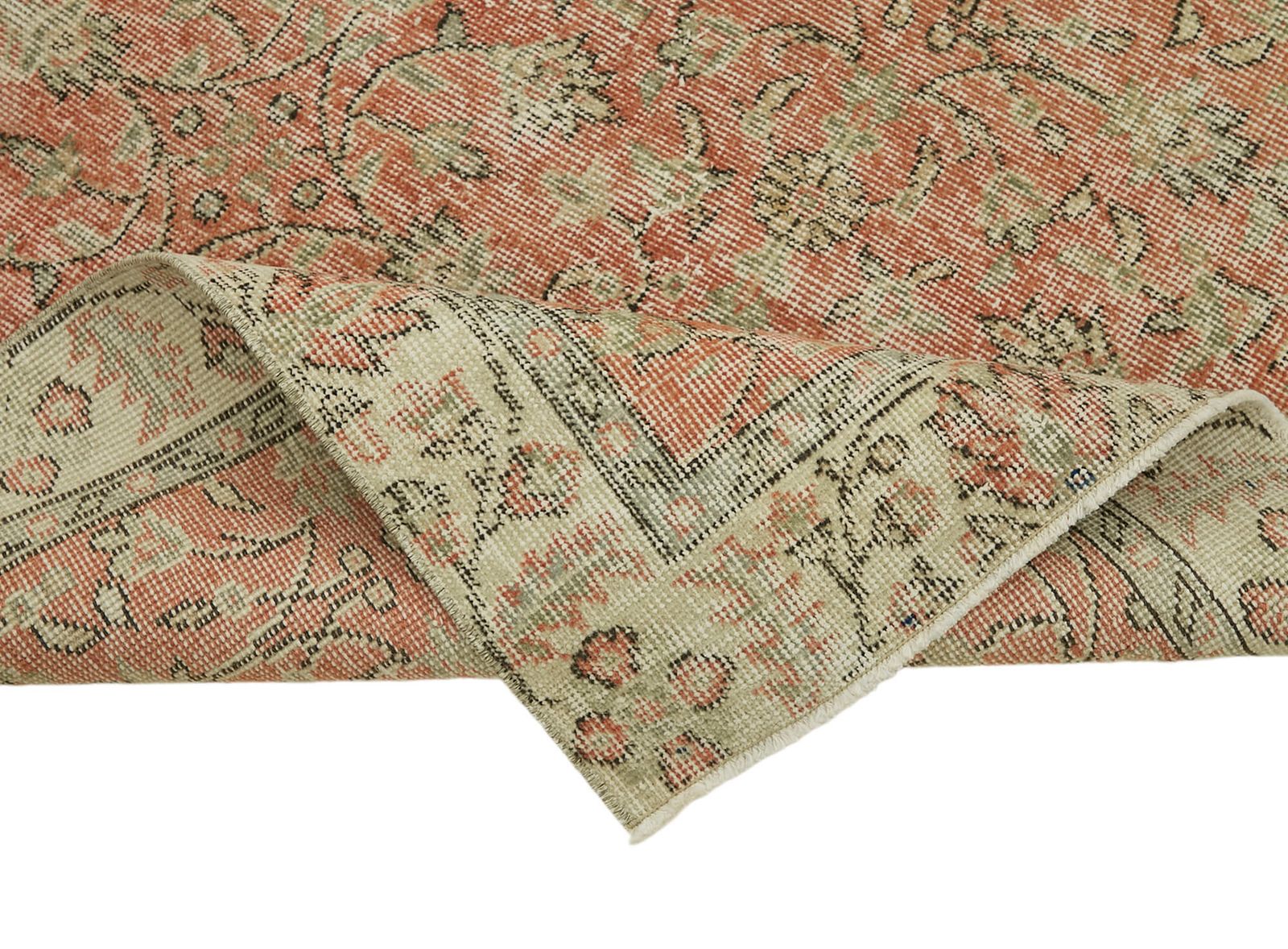 3x6 Beige Turkish Vintage Area Rug photo vinterior