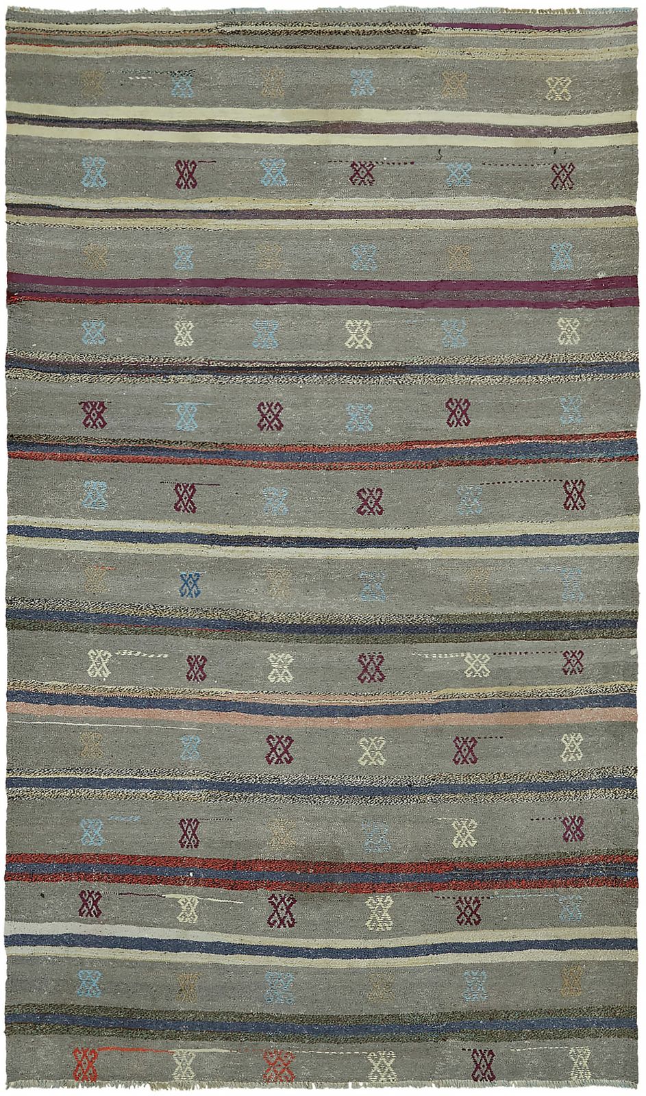 Handmade Multicolor Oriental Kilim Rug 148 Cm X 250 Cm