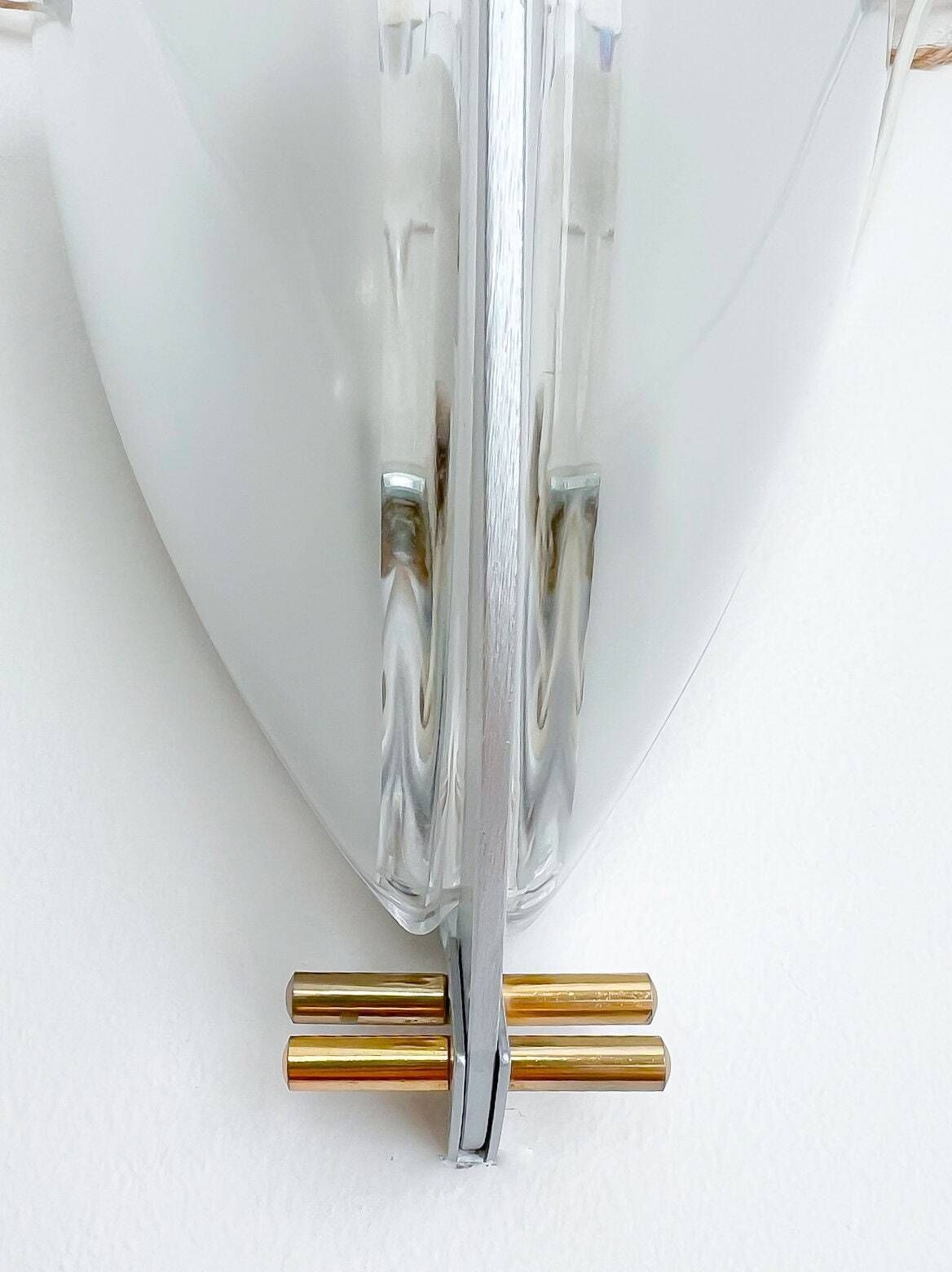 Ernesto Gismondi For Veart (Artemide), Murano Glass Wall Lamp,  2 Available, Vintage, Italian Design, 90s, Mouth Blown photo buy