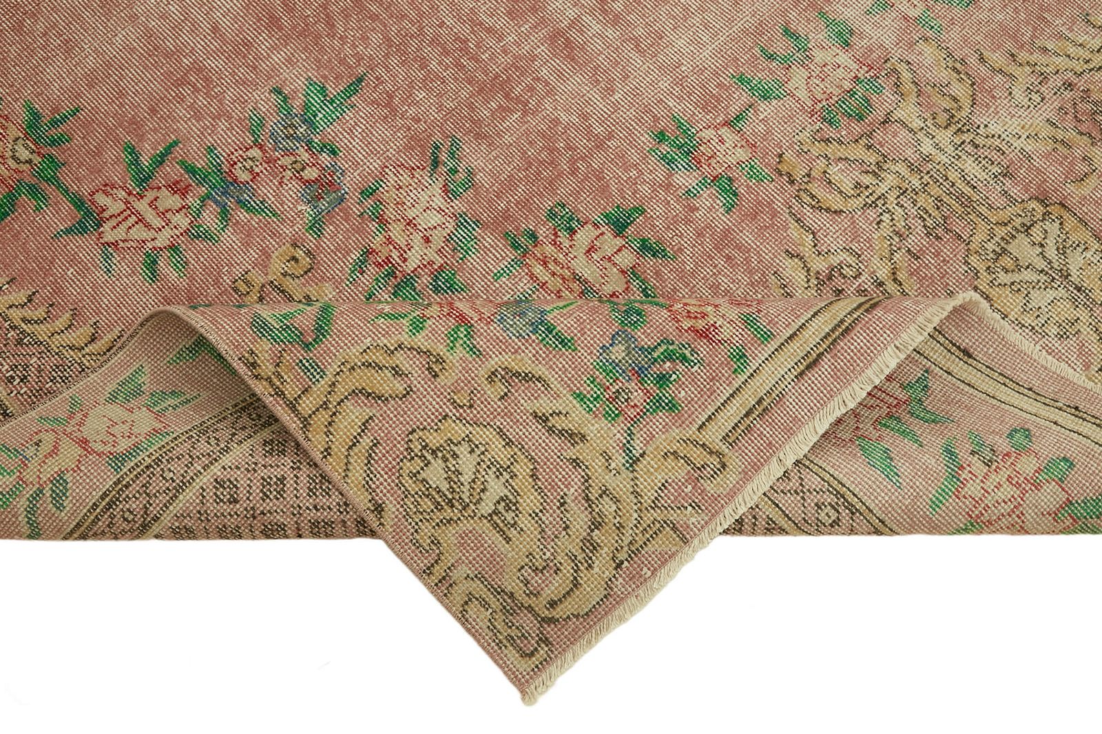 Handmade Beige Turkish Vintage Area Rug 202 Cm X 324 Cm photo vinterior