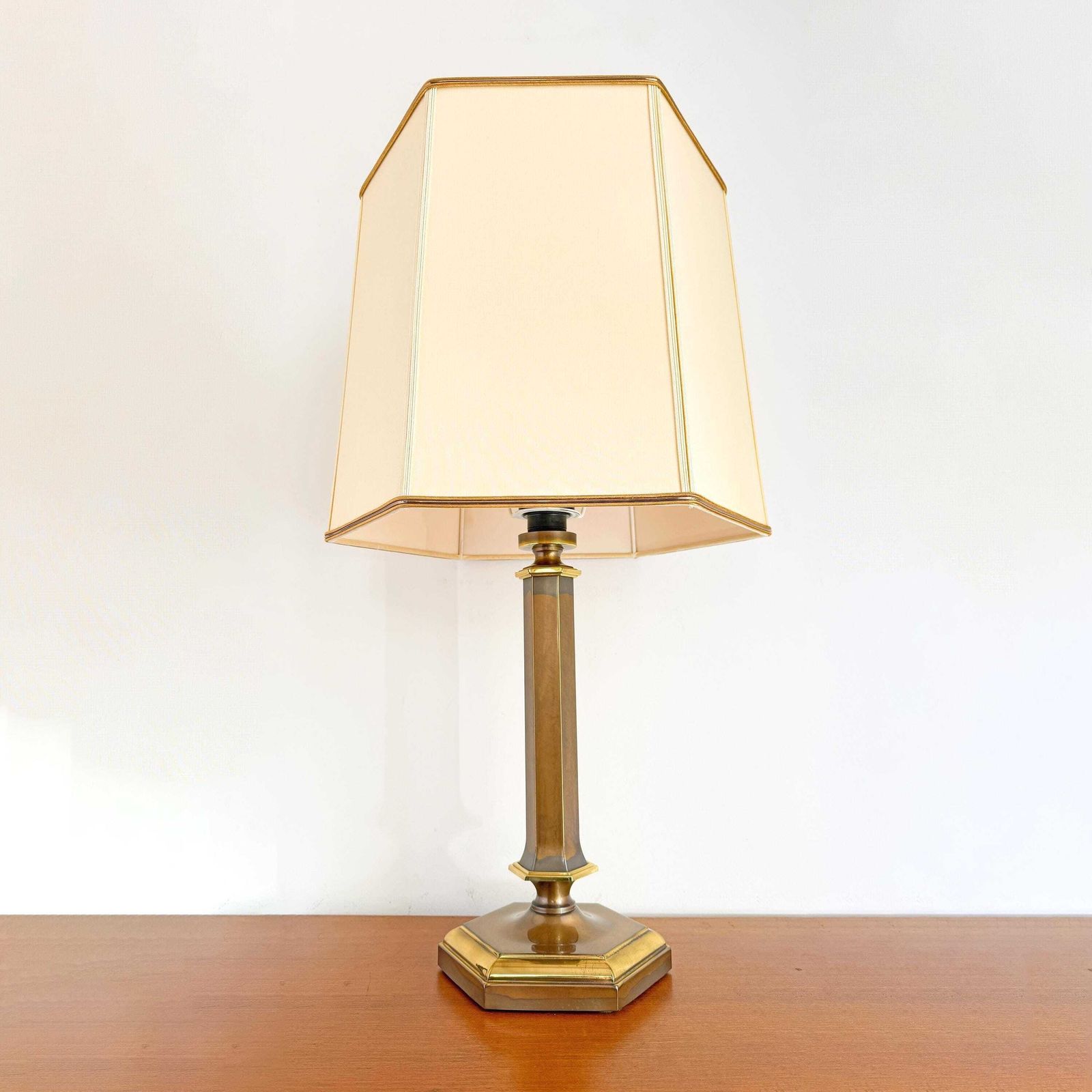 Vintage Herda Amsterdam Brass Table Lamp Xxl (74 Cm / 29.13")   Mid Century   Hollywood Regency   60/70s