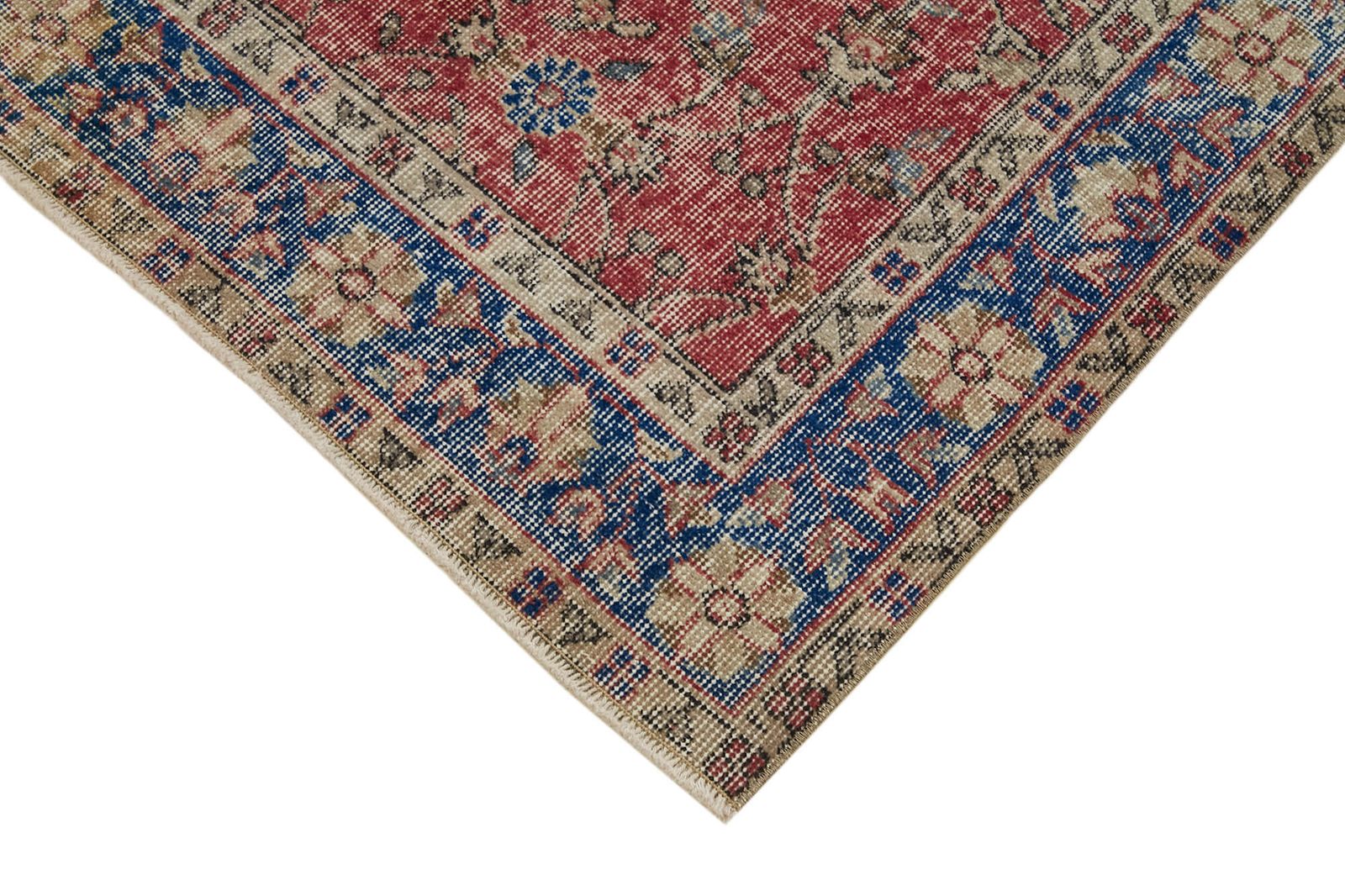 4x7 Red Turkish Vintage Area Rug   45886 photo Textiles