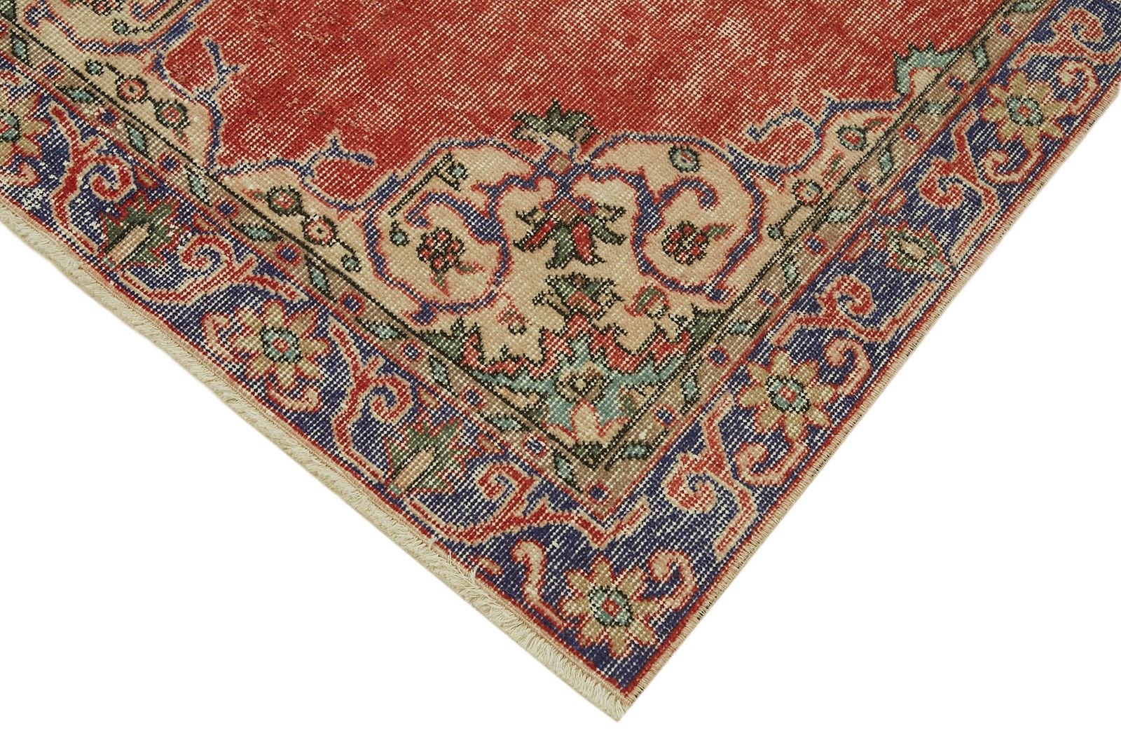 3x7 Red Turkish Vintage Area Rug   45876 photo Textiles