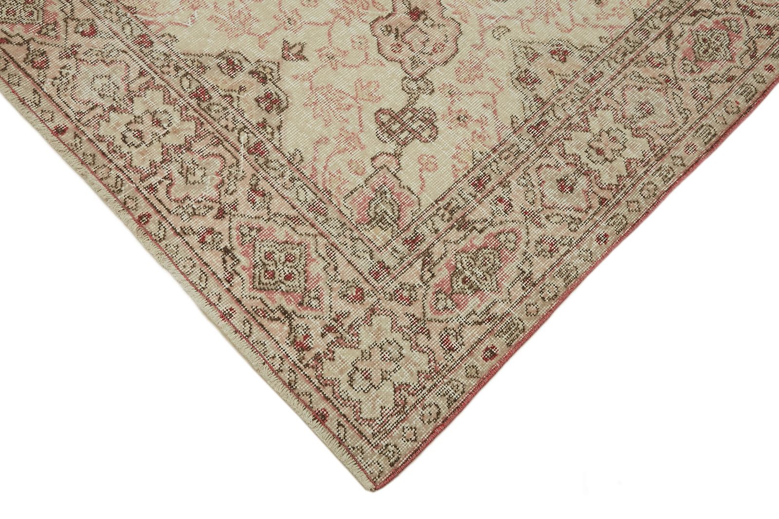 Handmade Beige Turkish Vintage Area Rug 208 Cm X 317 Cm photo Textiles