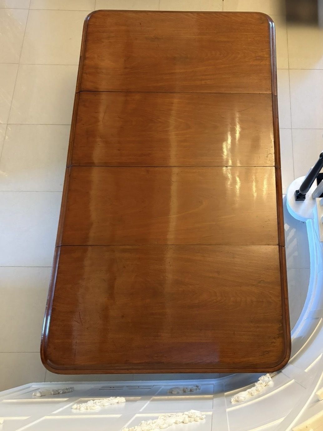 photo vintage Antique Quality Mahogany 10/12 Seater Extending Dining Table