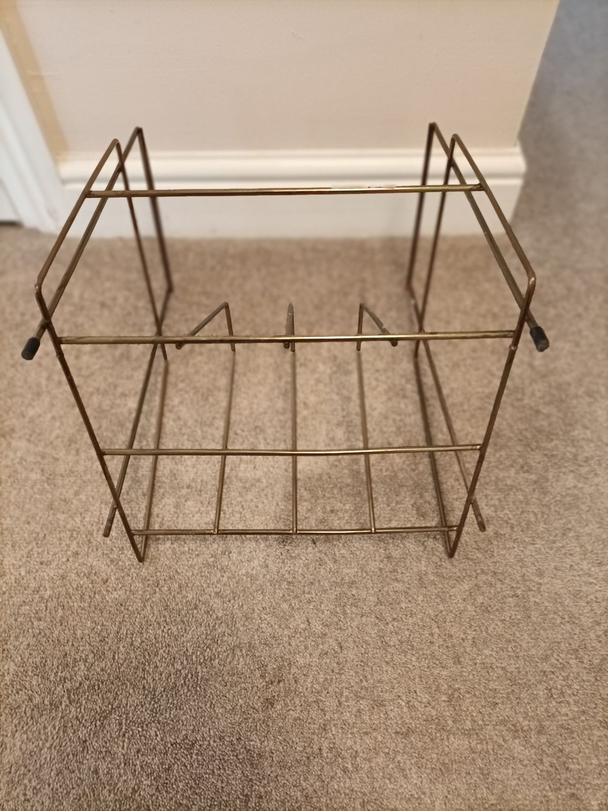 Retro (1960s) Metal Long Playing Record Stand photo for sale
