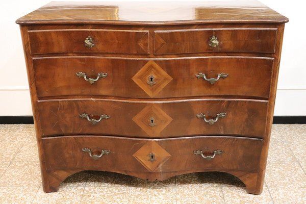 Antique Chest Of Drawers In Walnut, 18th Century photo 6426.0