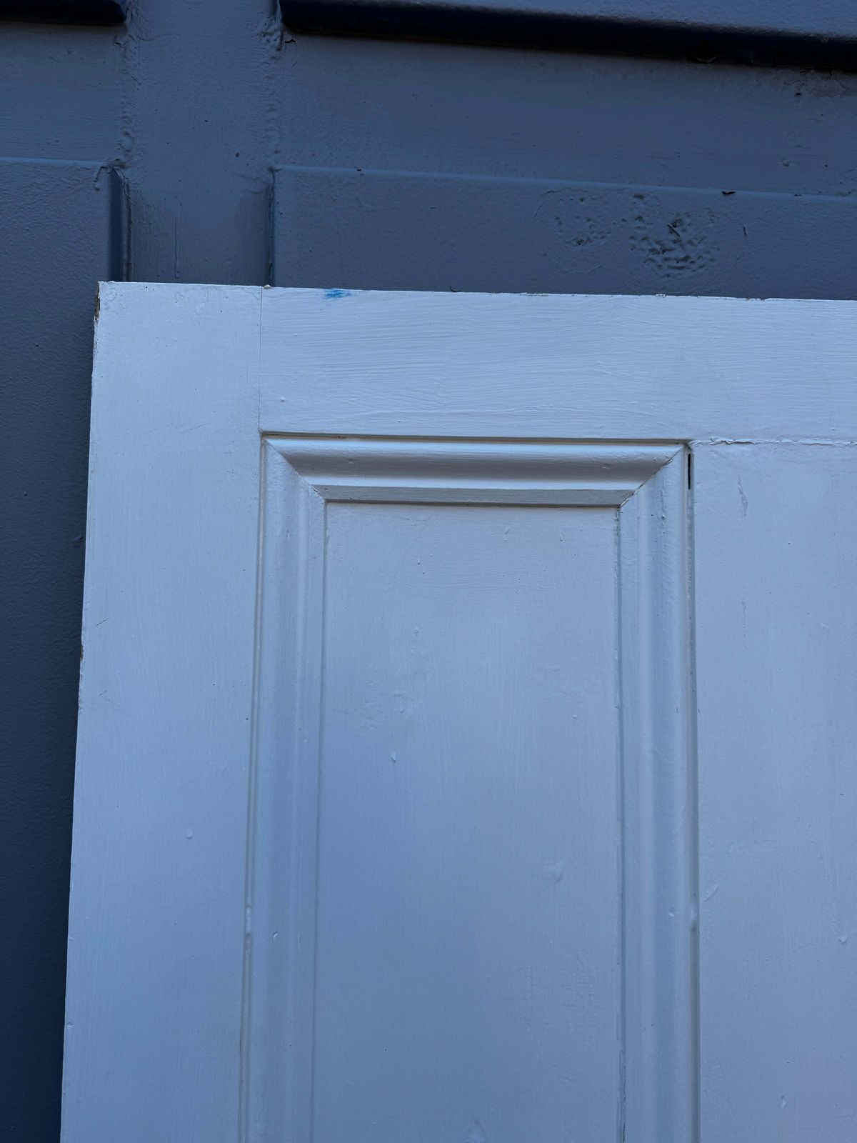 Antique Victorian 4 Panel Door   202cm X 80.5cm photo vinterior