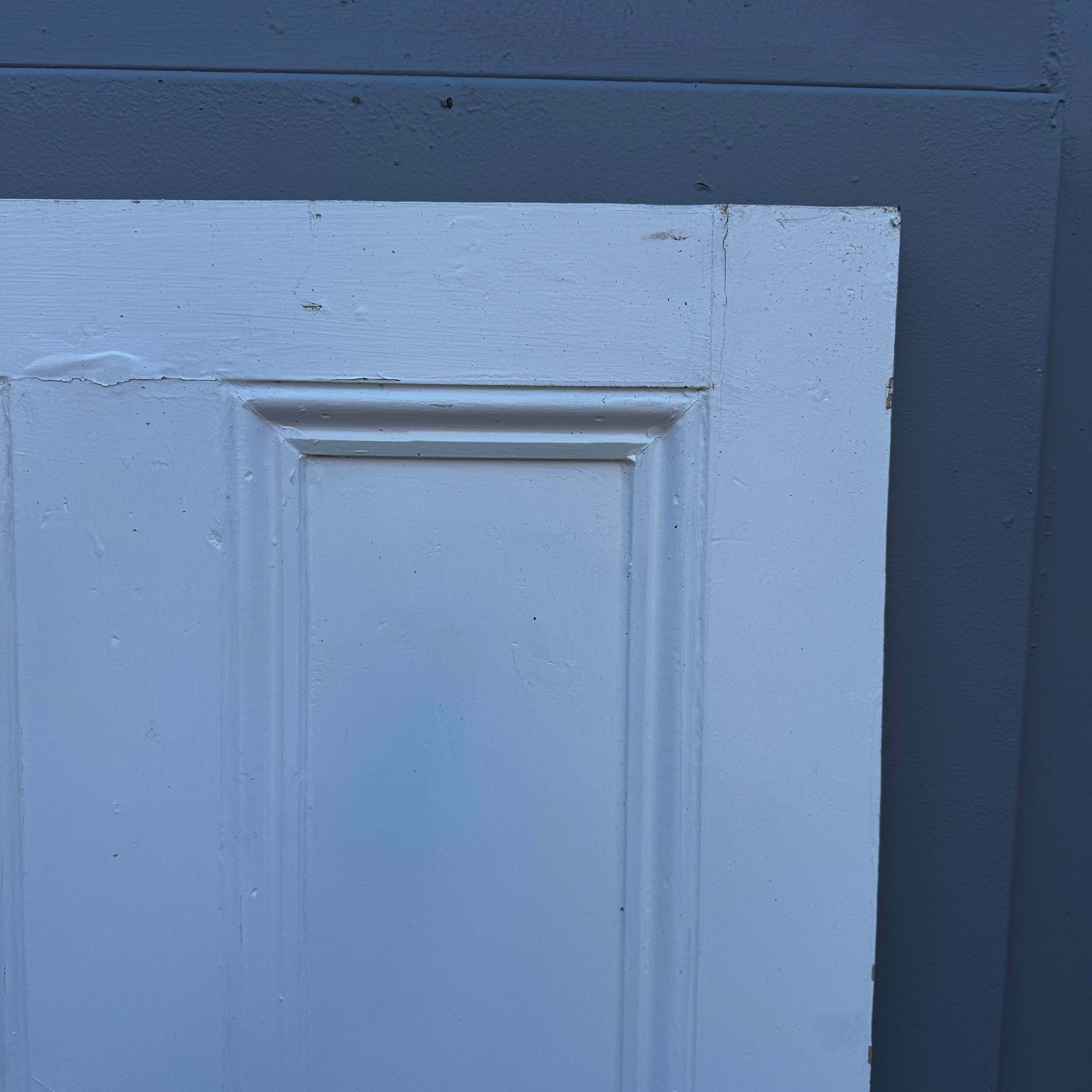 240.0 Antique Victorian 4 Panel Door   202cm X 80.5cm photo