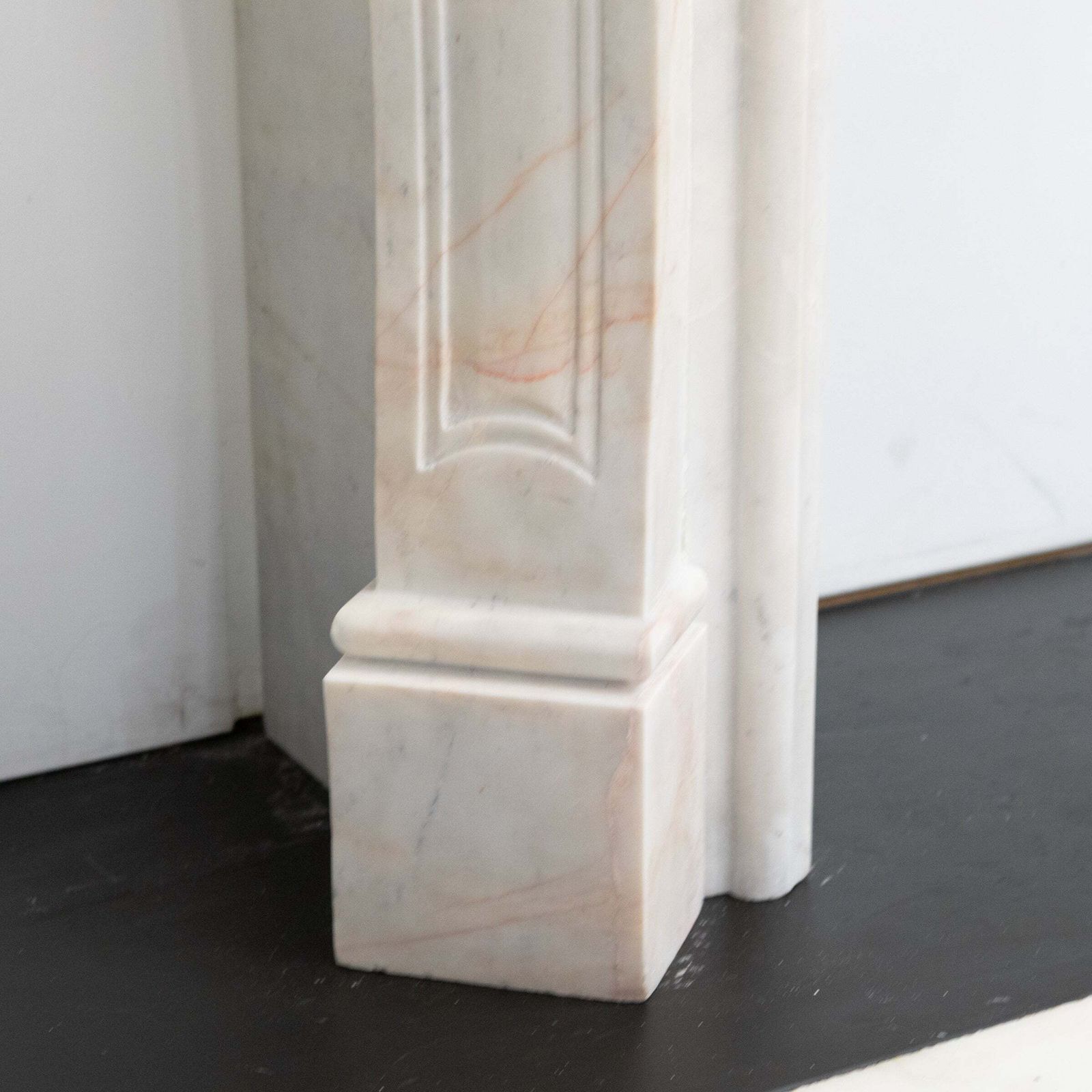 Reclaimed French Louis XVI Style Marble Fireplace photo Home Fixtures