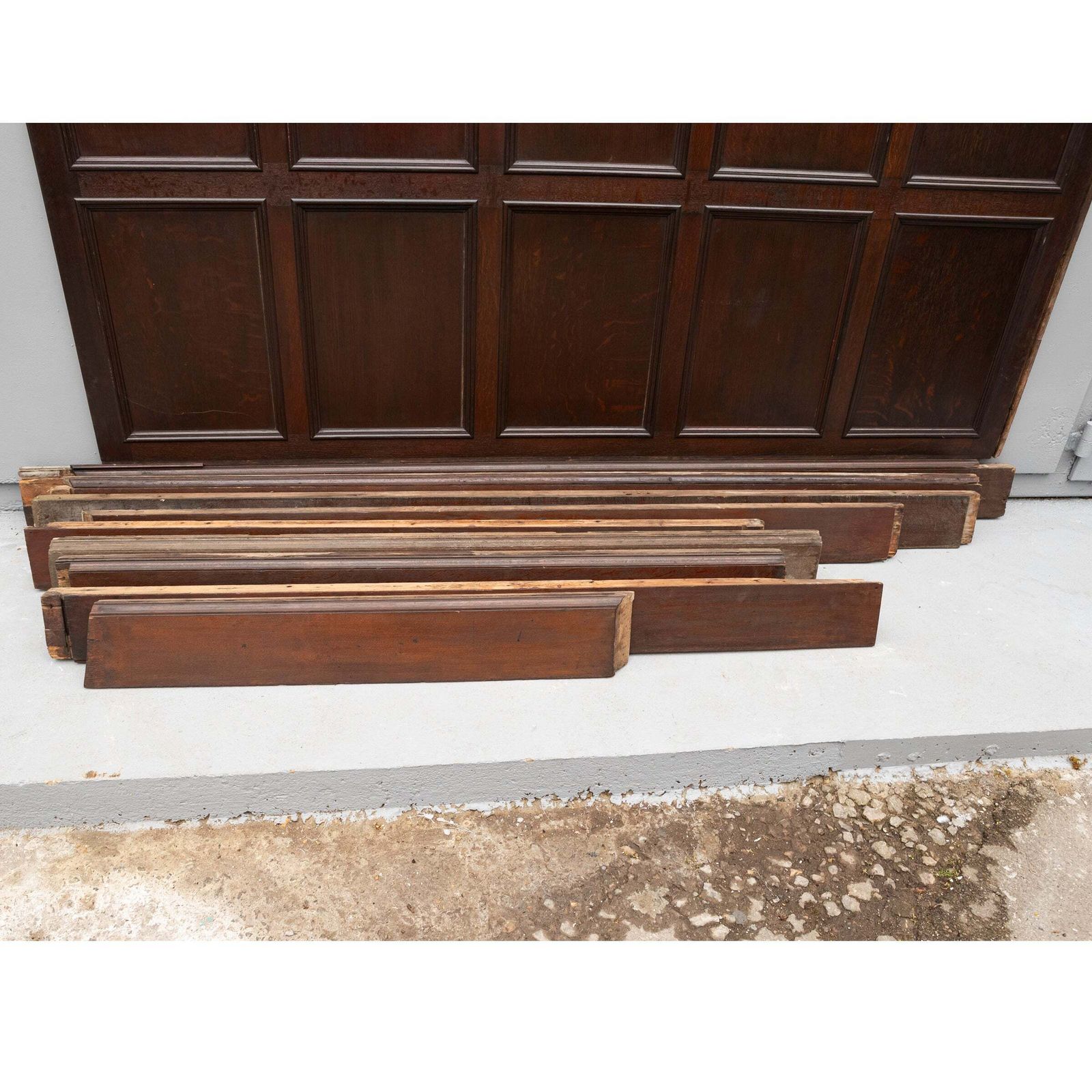 Antique 19th Century Oak And Elm Panelling | Panelled Room   7 Panels photo buy