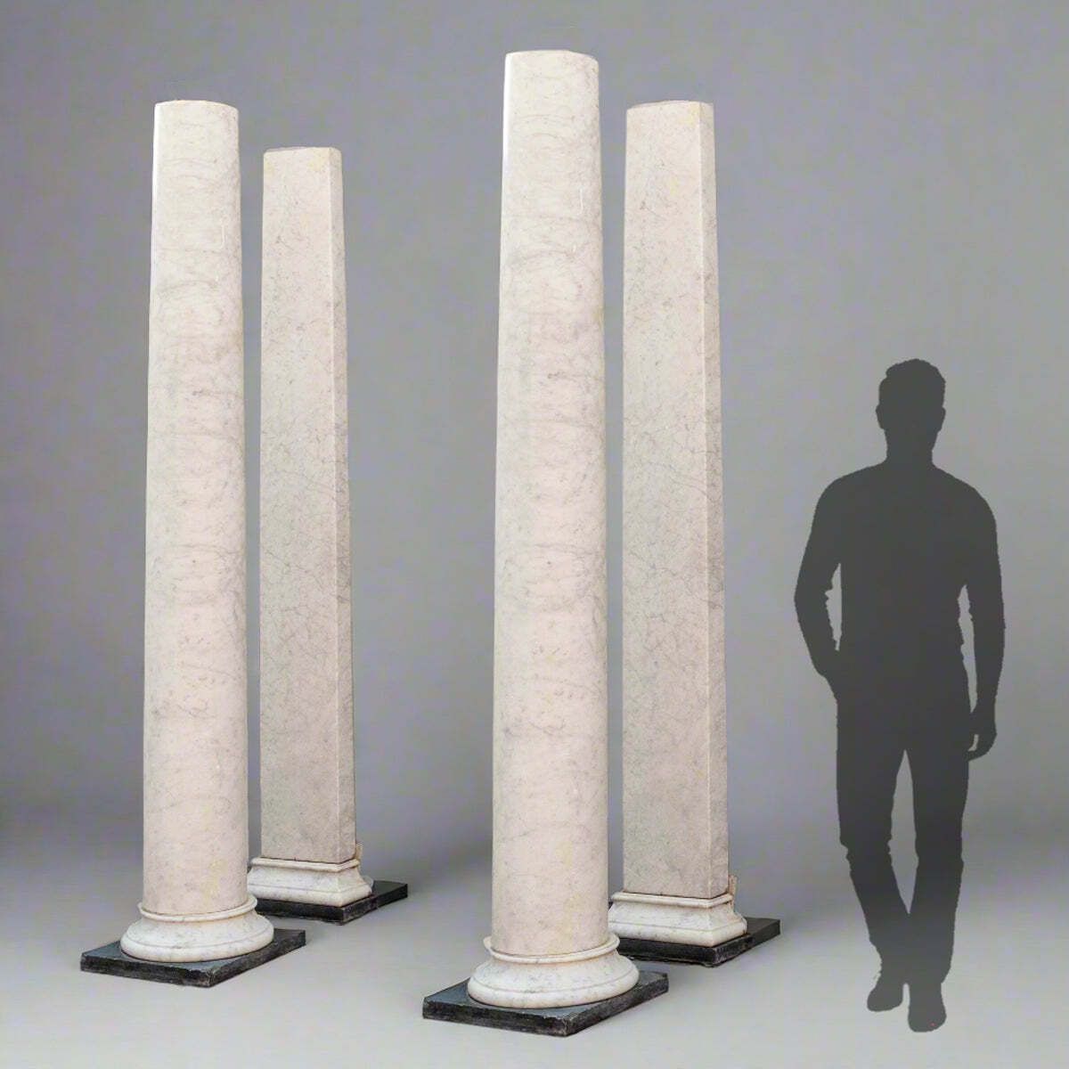 Reclaimed Carrara Marble Columns | Portico
