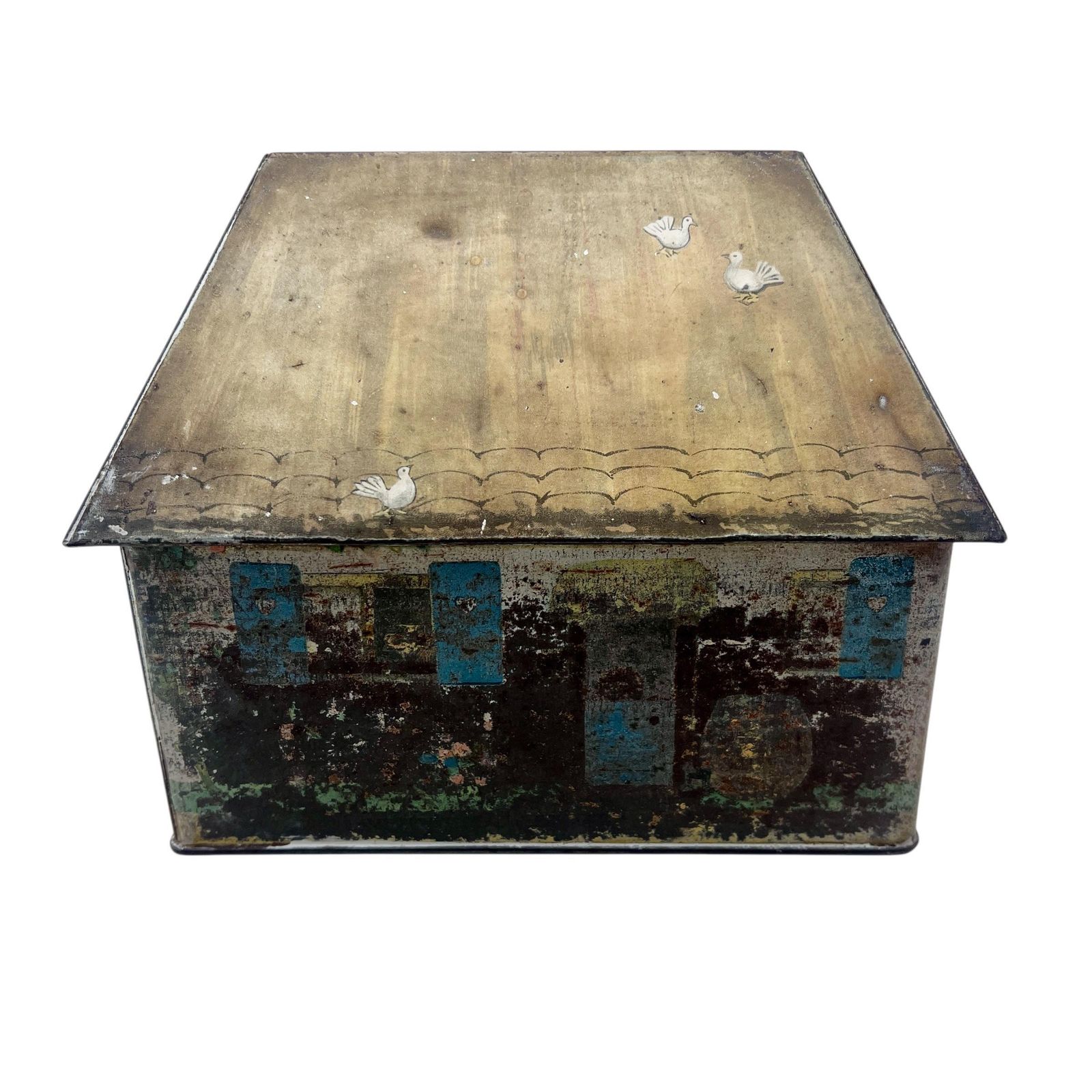 Vintage 1930's Mabel Lucie Atwell Biscuit Tin Money Box   Piggy Bank photo Home Decor
