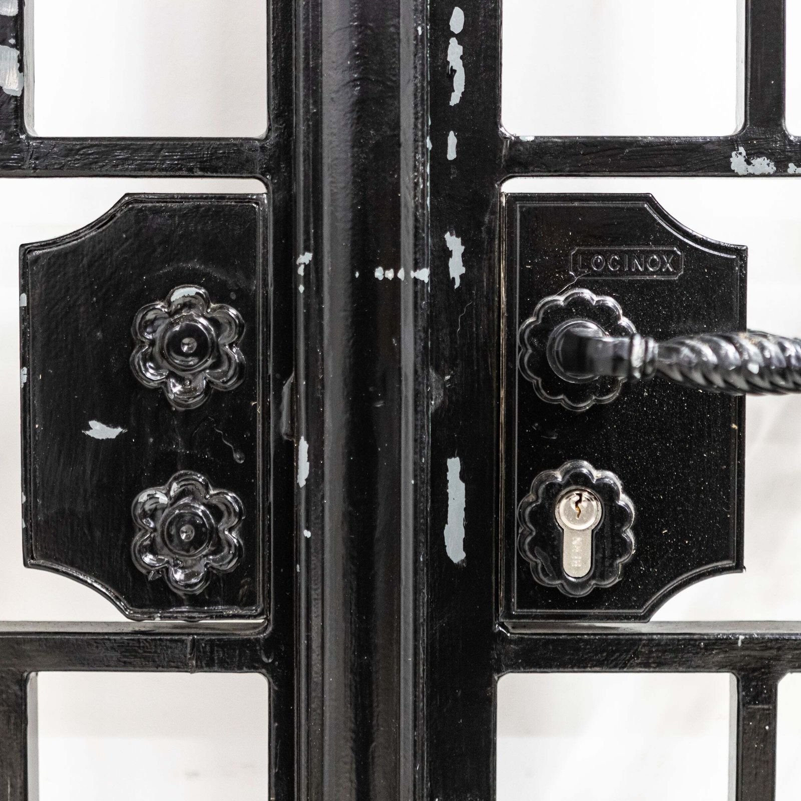 Reclaimed Black Wrought Iron Gates photo 2500.0