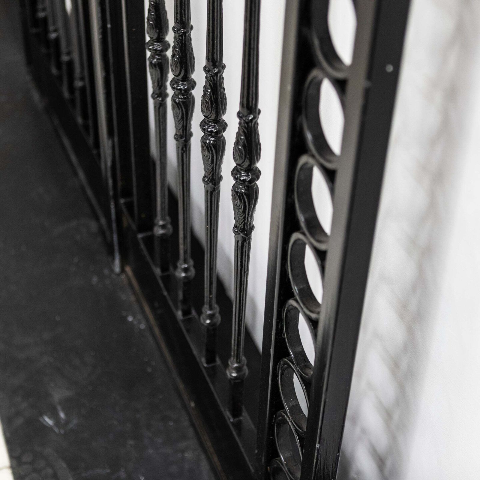 Reclaimed Black Wrought Iron Gates photo vintage