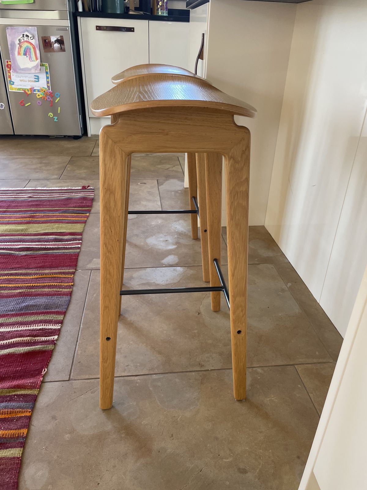 2 X Nest Natural Wood Bar Stools photo furniture