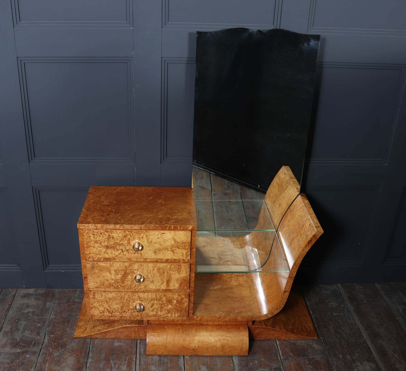photo for sale Art Deco Burr Maple Dressing Table