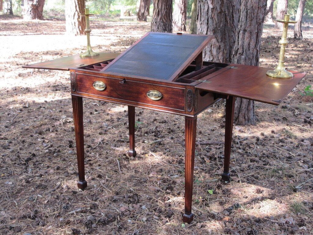 George III Mahogany Estate Rent/ Writing Table, Circa 1775