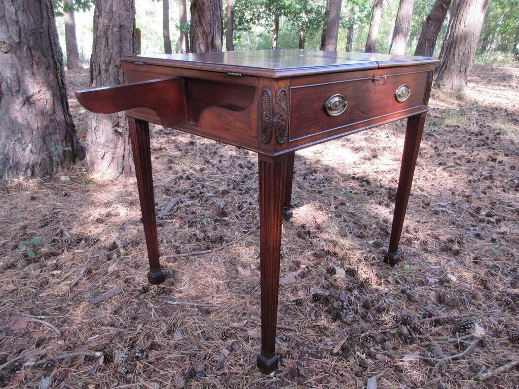 George III Mahogany Estate Rent/ Writing Table, Circa 1775 photo vinterior