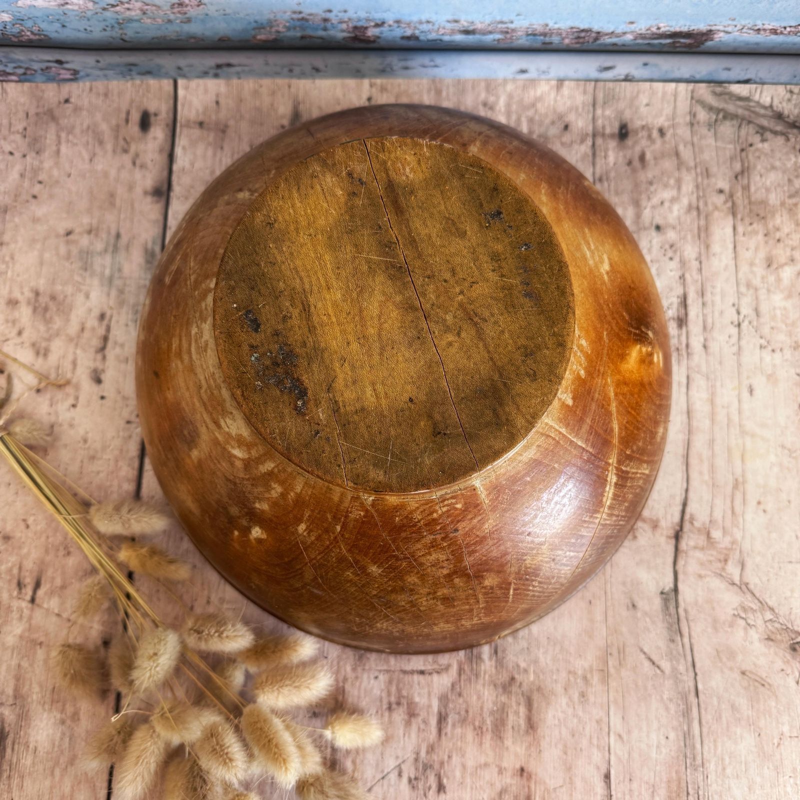French Antique Wooden Bowl photo 86.0